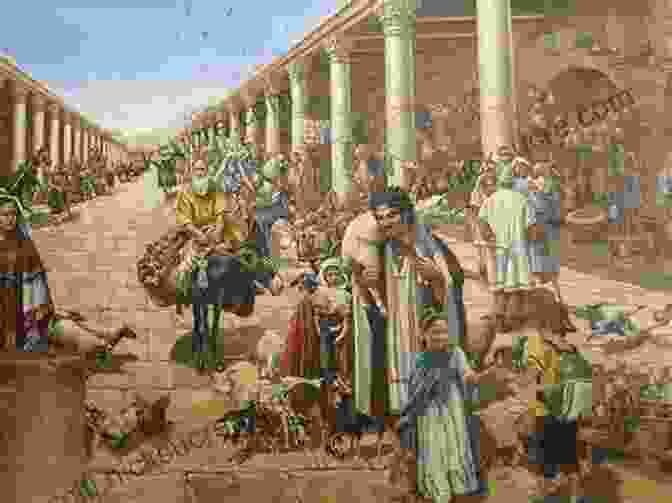 A Painting Depicting A Bustling Roman City With Towering Buildings, Arches, And A Crowded Marketplace. Late Roman Spain And Its Cities (Ancient Society And History)