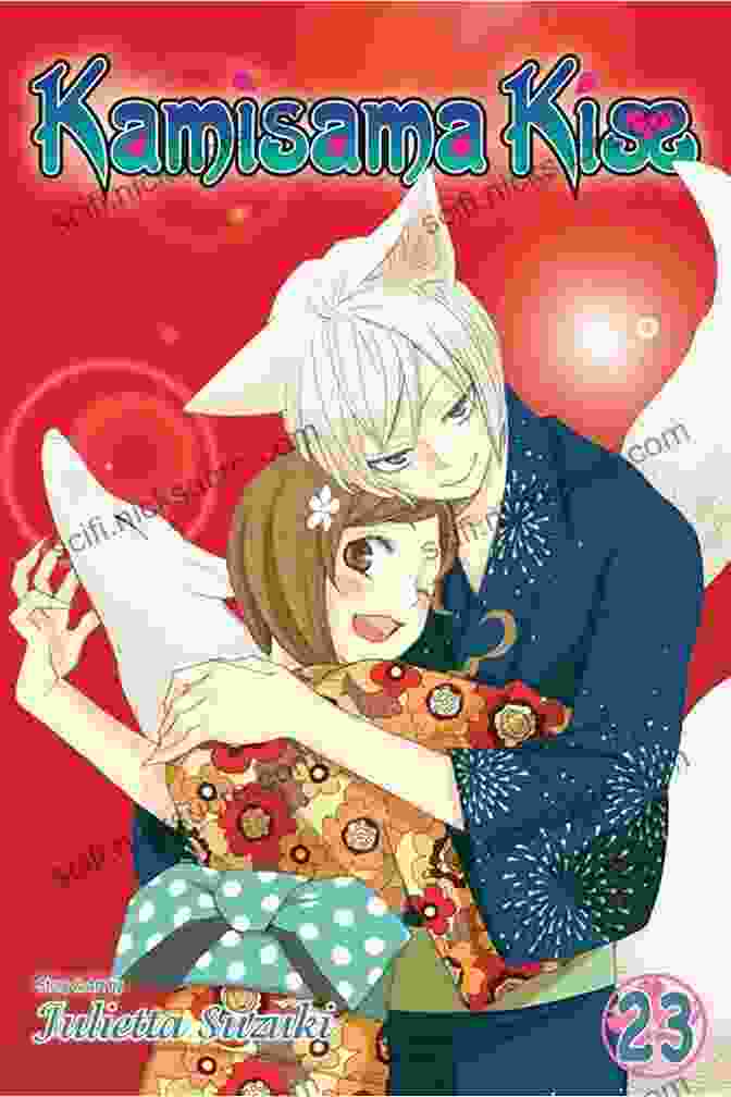 Kamisama Kiss Vol 23 Cover Image Featuring Nanami Momozono And Tomoe In A Romantic Embrace Against A Celestial Backdrop. Kamisama Kiss Vol 23 Julietta Suzuki